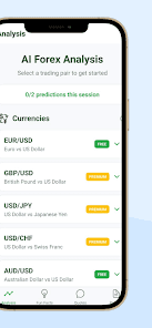Forex Analysis AI mobile app screenshot 1 showing app interface