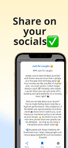 RoastAI: Celebrity Roasts App mobile app screenshot 3 showing app interface