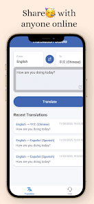 Translate Pro AI mobile app screenshot 3 showing app interface